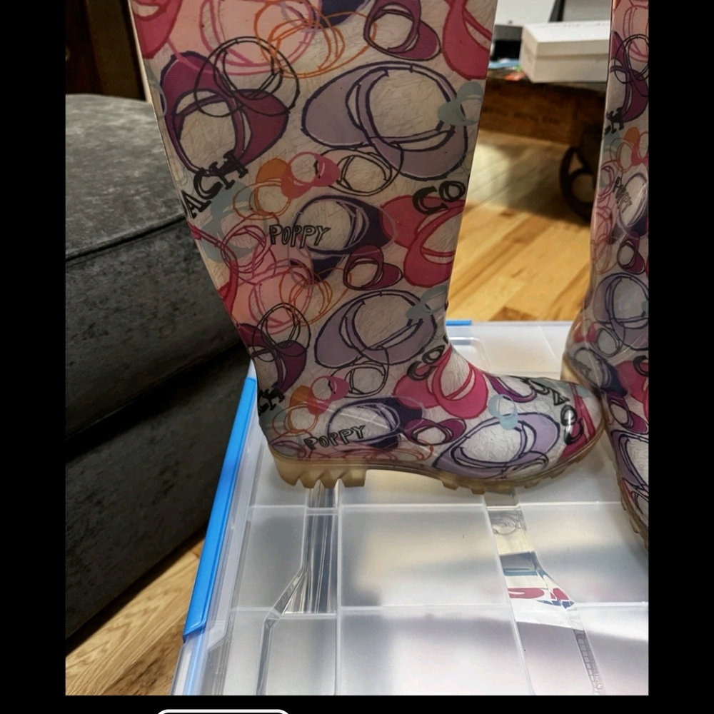 Coach Poppy Multicolor Rain Boots